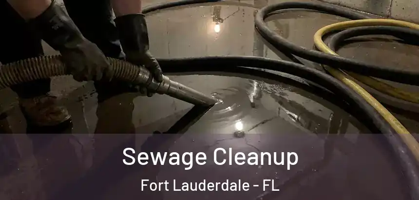  Sewage Cleanup Fort Lauderdale - FL